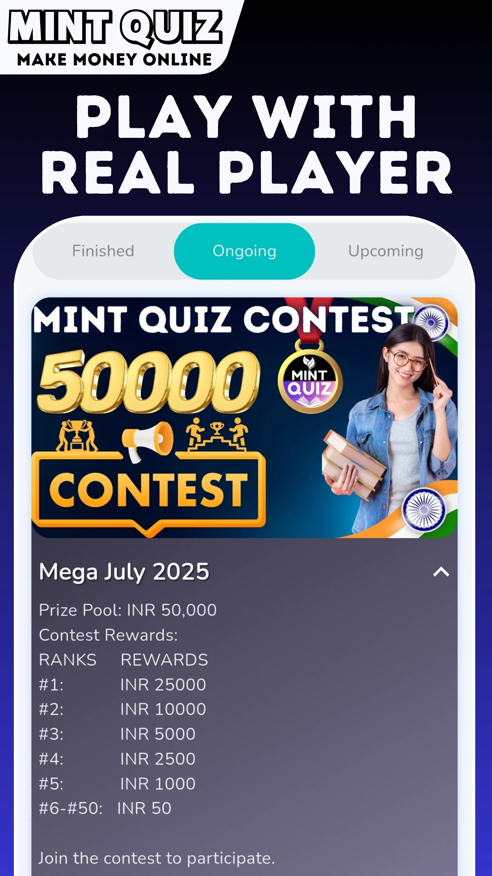 MintQuiz: Earn Money & Rewards | Indus Appstore | Screenshot