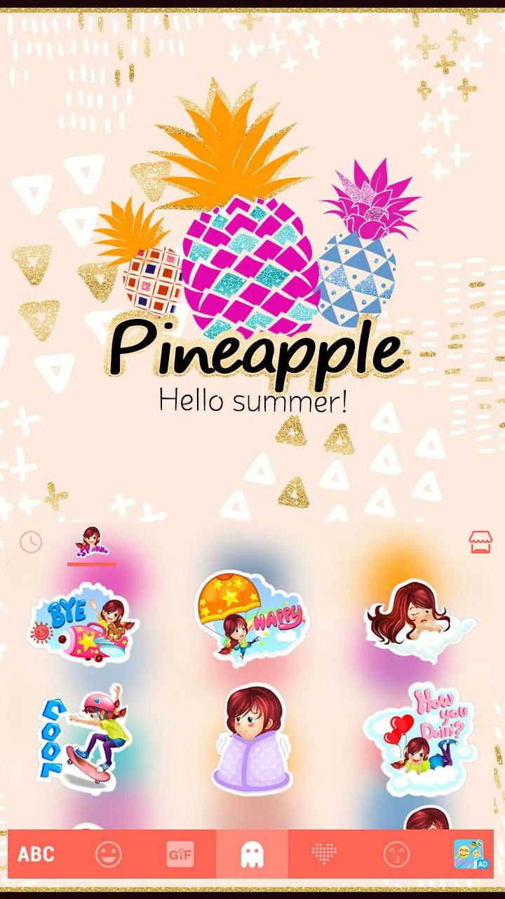 Pineapple Keyboard Theme | Indus Appstore | Screenshot