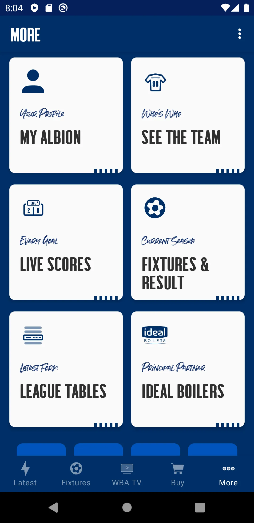 West Bromwich Albion | Indus Appstore | Screenshot