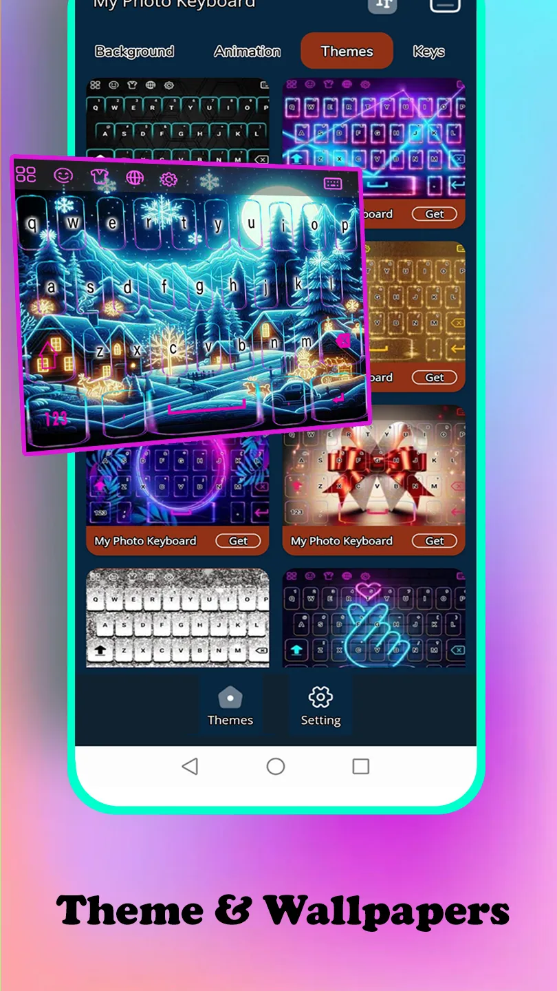 Winter Scene keyboard | Indus Appstore | Screenshot