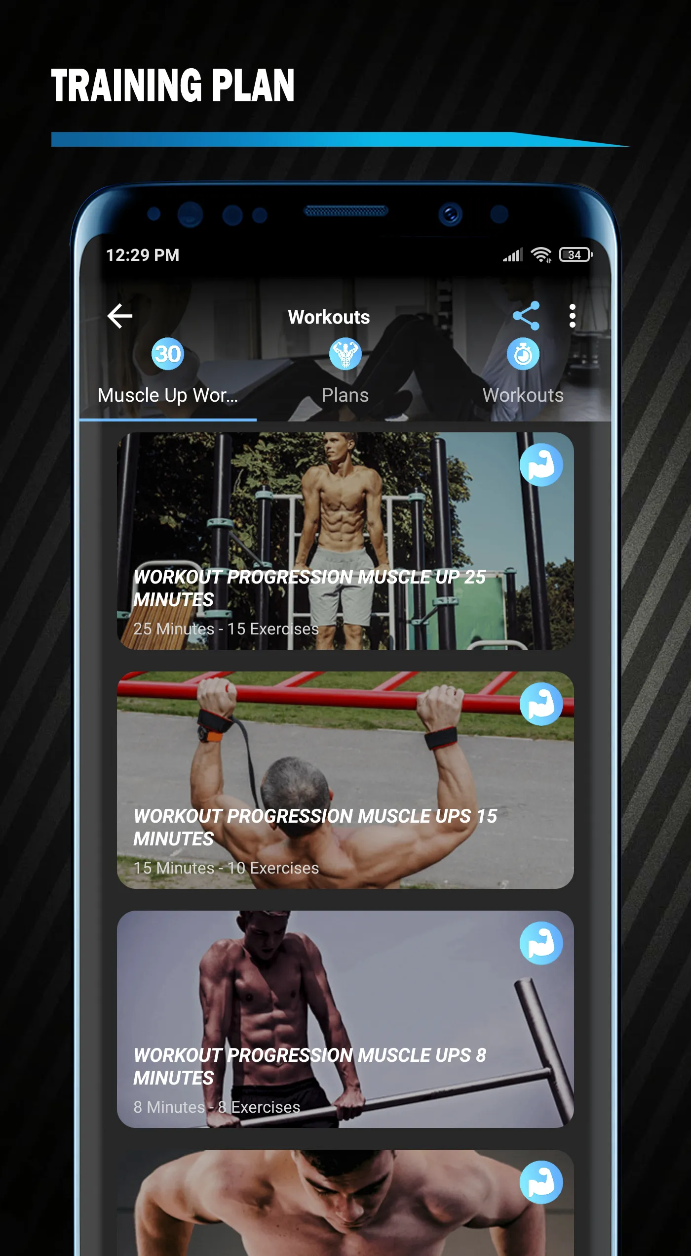 Muscle Up Progression Exercice | Indus Appstore | Screenshot