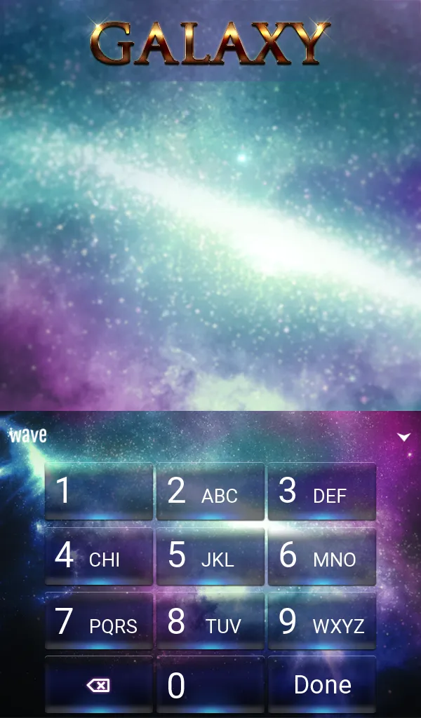 Galaxy Animated Keyboard | Indus Appstore | Screenshot