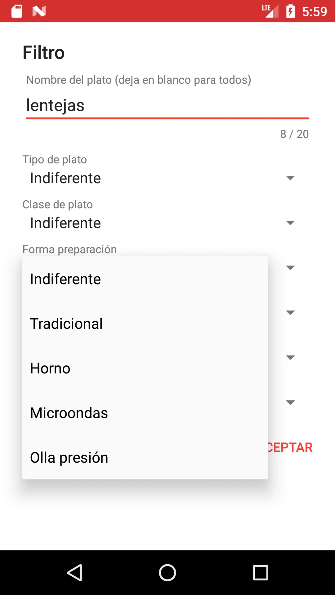 Recetas de cocina casera fácil | Indus Appstore | Screenshot