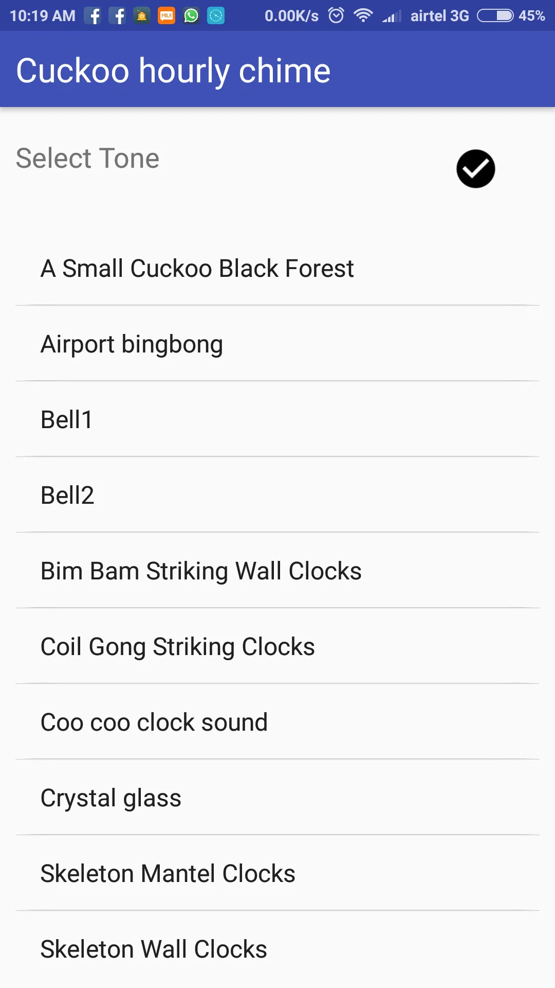 Cuckoo hourly chime | Indus Appstore | Screenshot