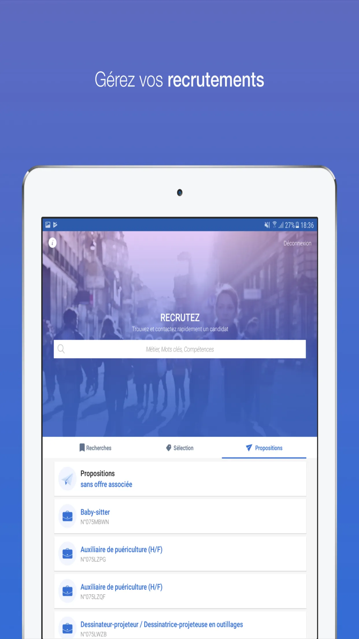 Je Recrute - Pôle emploi | Indus Appstore | Screenshot