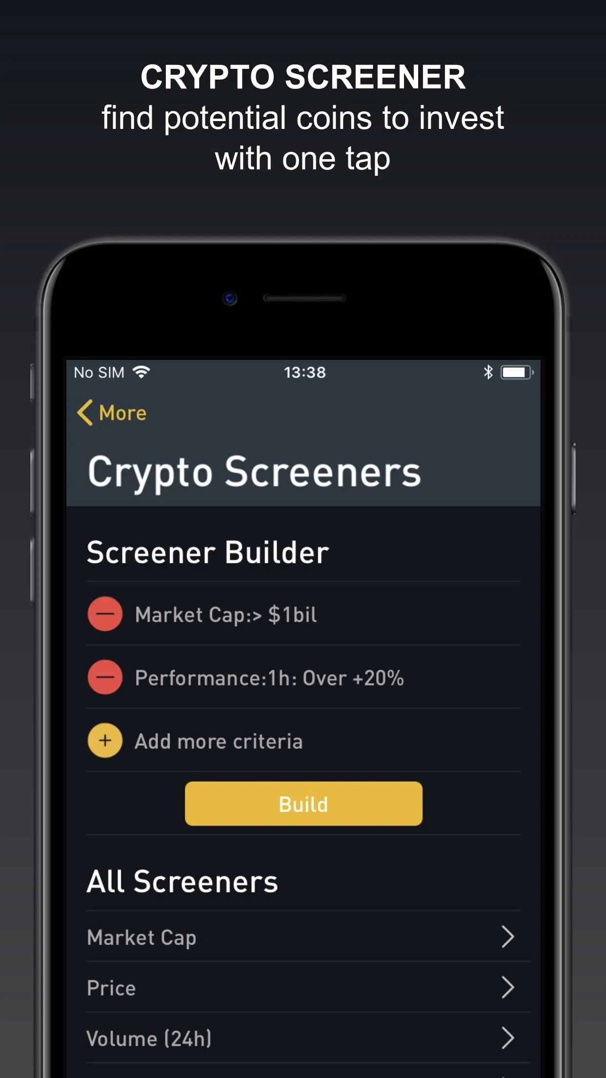 Crypto Screener by BitScreener | Indus Appstore | Screenshot