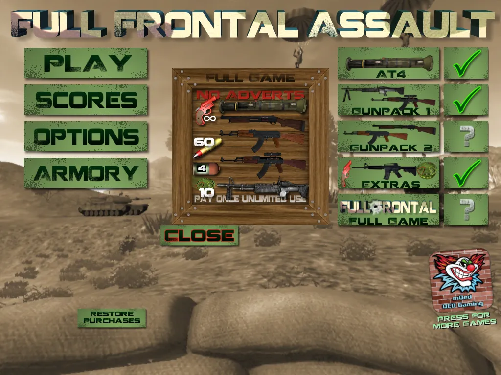 Full Frontal Assault Lite | Indus Appstore | Screenshot