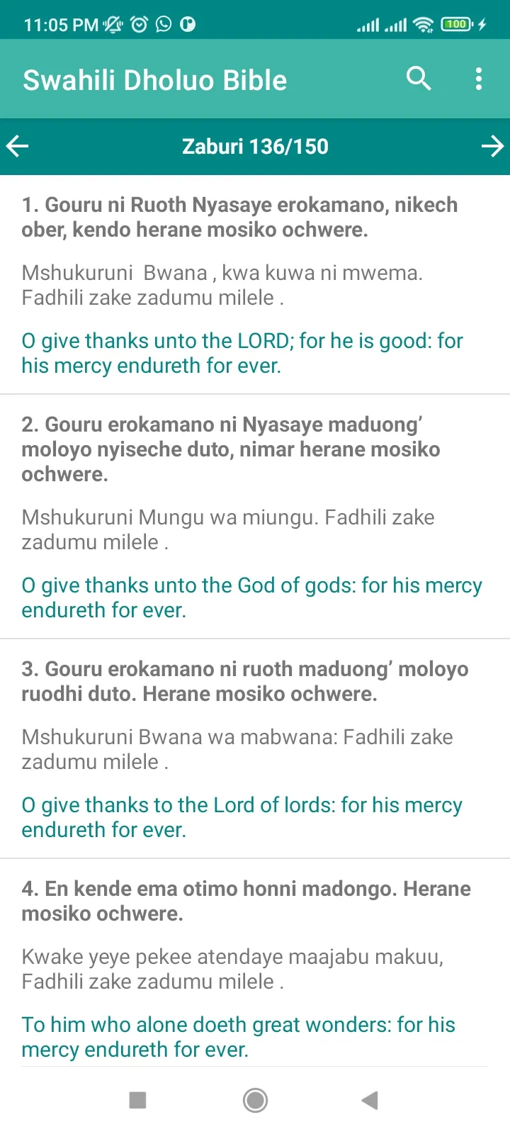 Muma Maler - Swahili Luo Bible | Indus Appstore | Screenshot