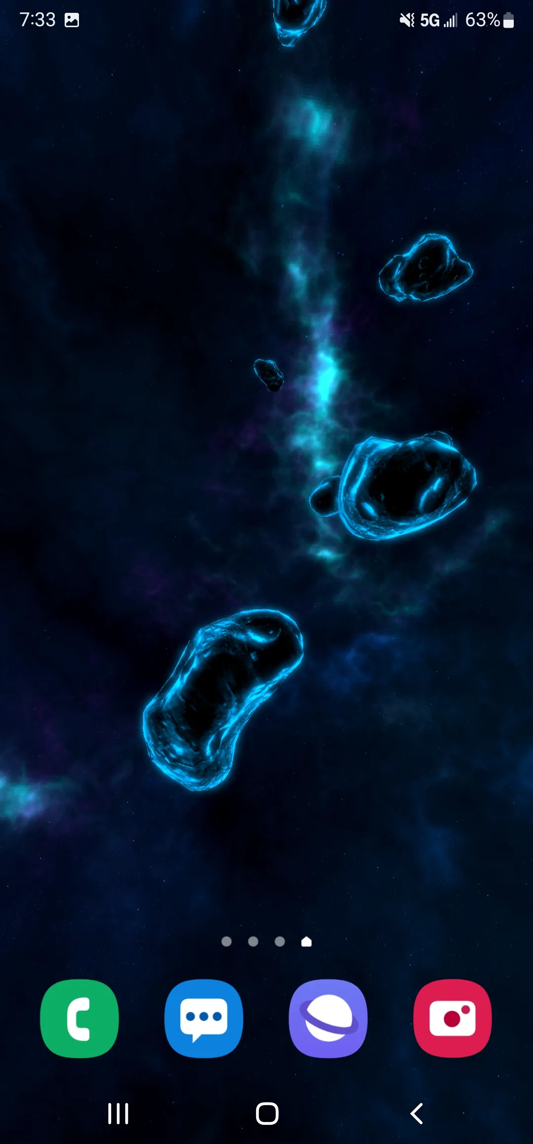 Gyro Space Particles Wallpaper | Indus Appstore | Screenshot