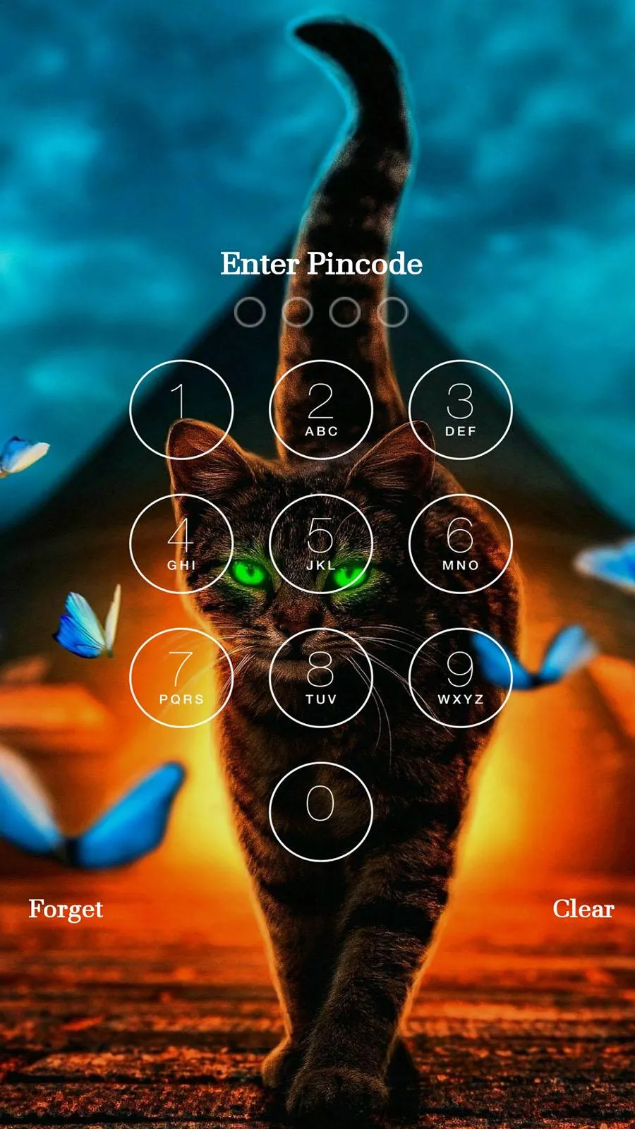 Kitty Cat Password Lock Screen | Indus Appstore | Screenshot