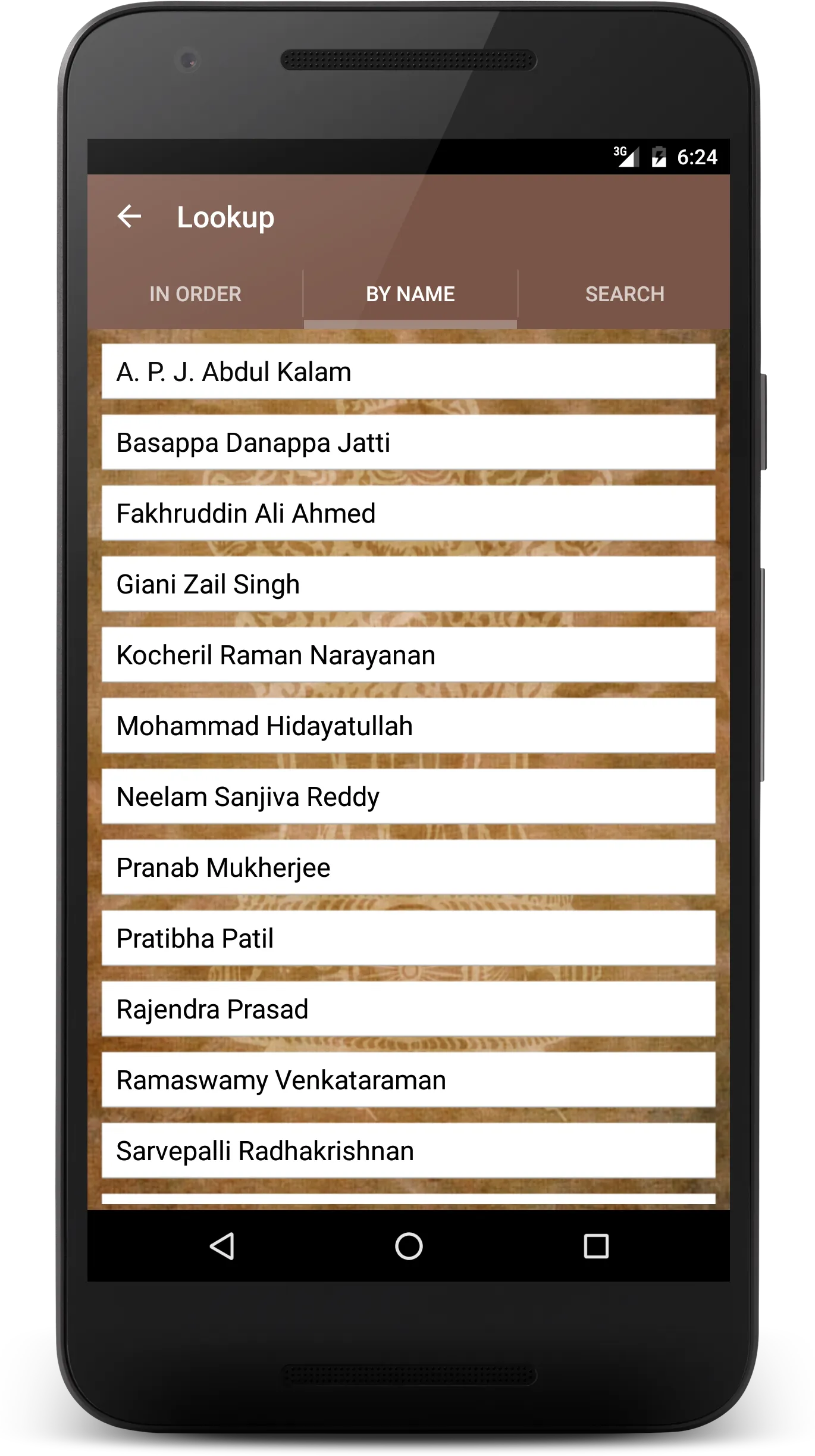 India Presidents | Indus Appstore | Screenshot