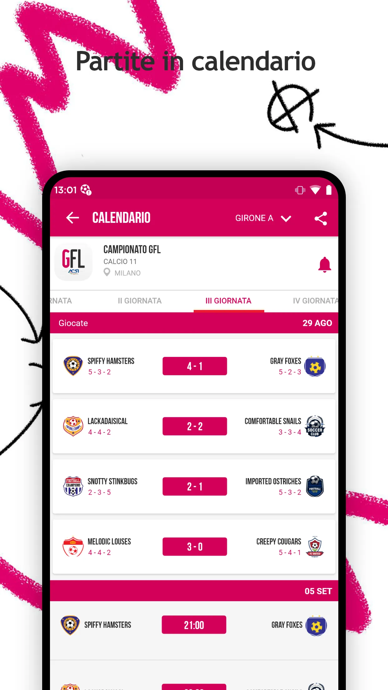 Gazzetta Football League | Indus Appstore | Screenshot