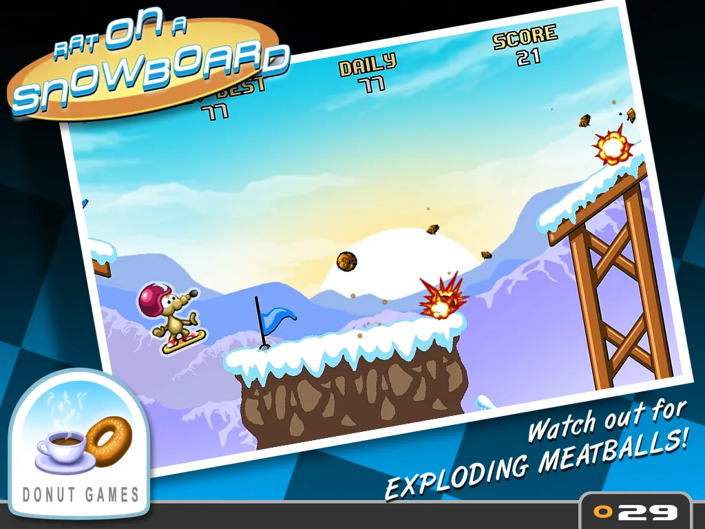 Rat On A Snowboard | Indus Appstore | Screenshot