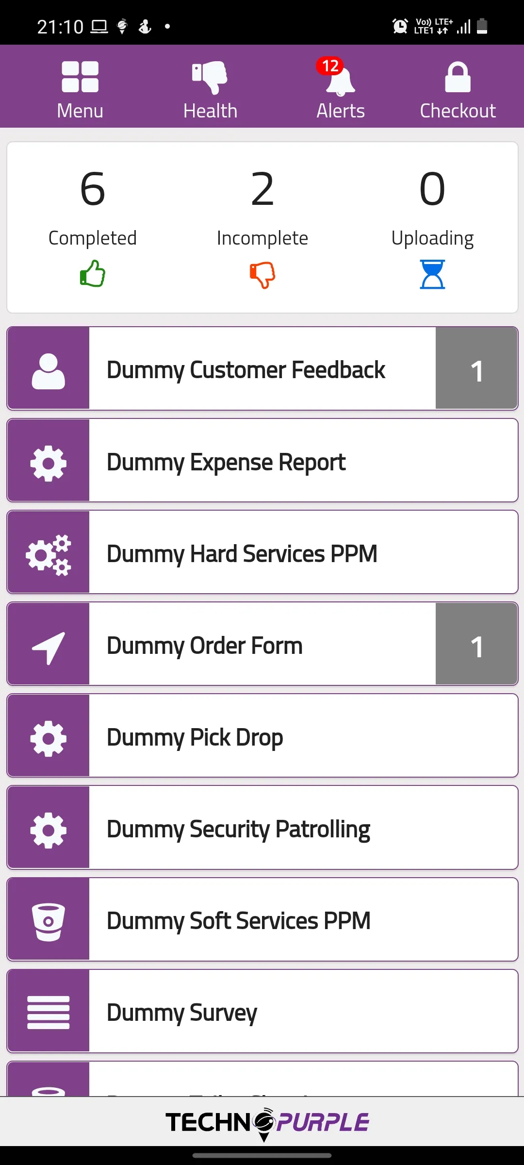 EFFY TechnoPurple Task Tracker | Indus Appstore | Screenshot