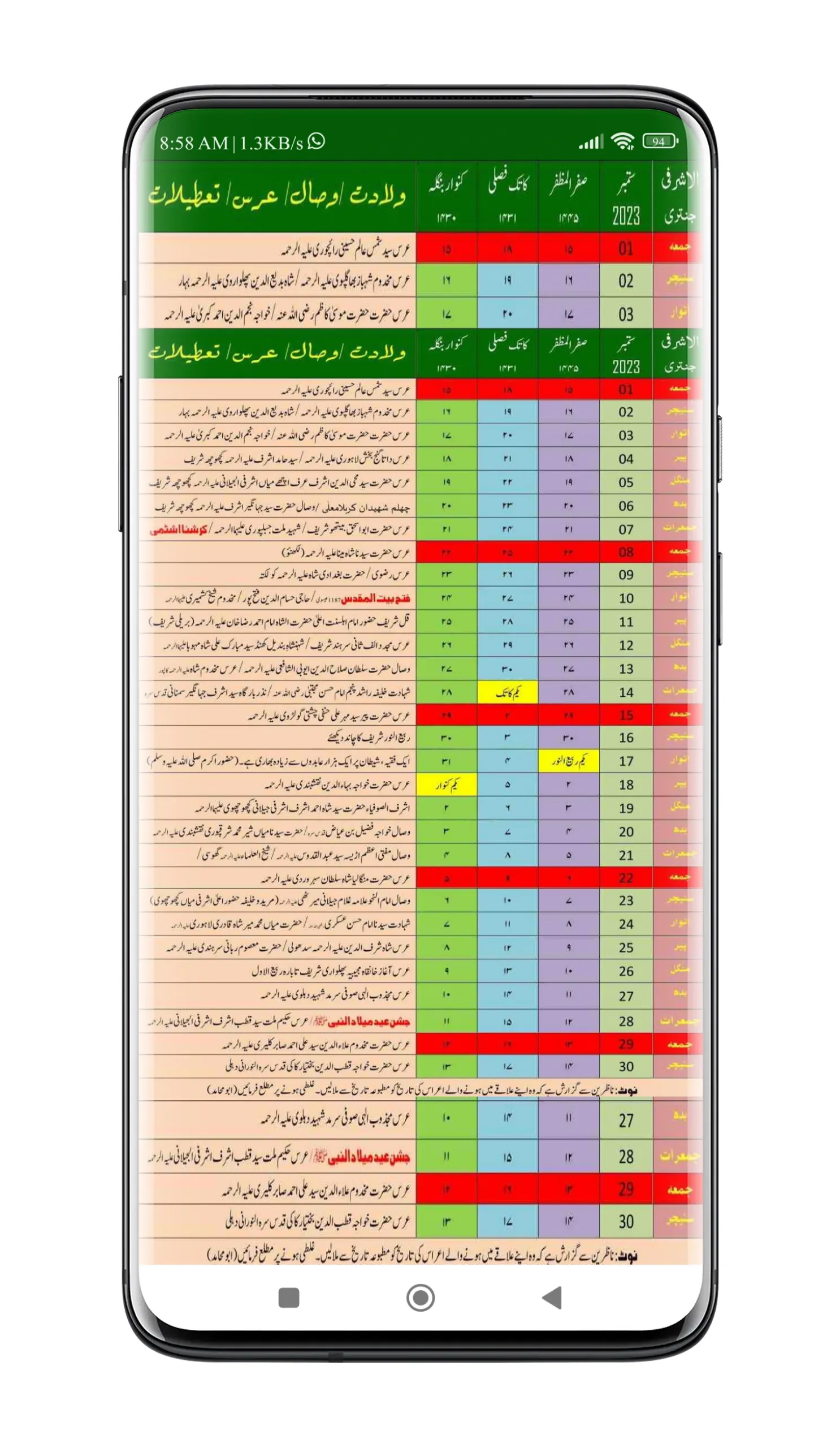 Ashrafi Jantri 2023 | Indus Appstore | Screenshot