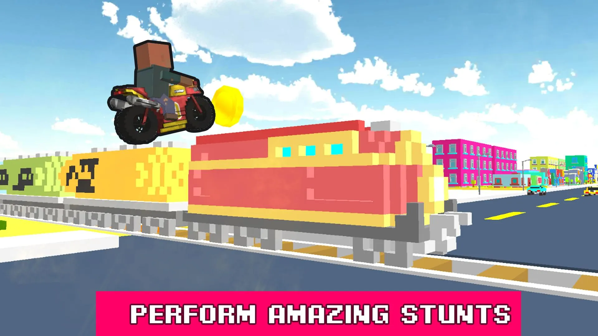 Blocky Moto Rider - Motorcycle | Indus Appstore | Screenshot