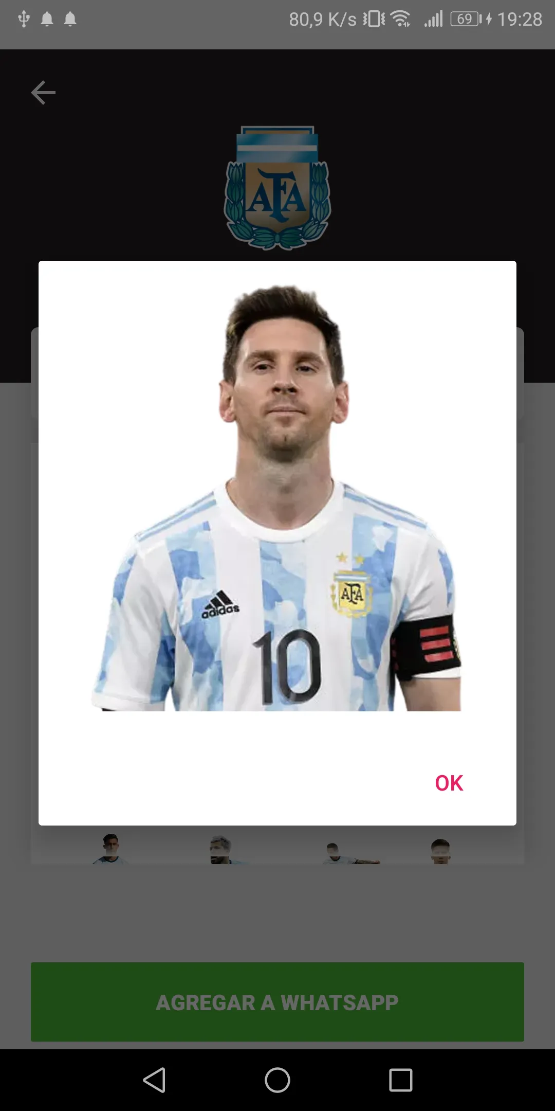 Stickers de Fútbol Argentino | Indus Appstore | Screenshot