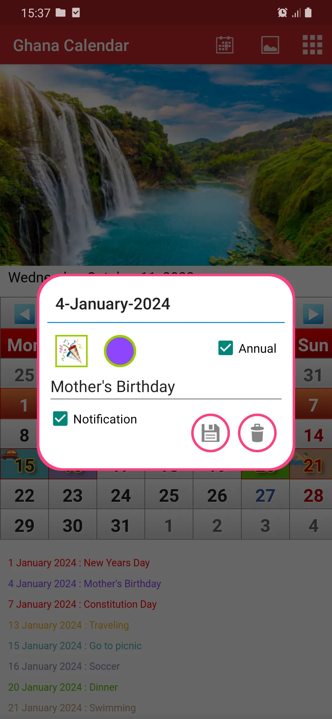 Ghana Calendar 2025 | Indus Appstore | Screenshot