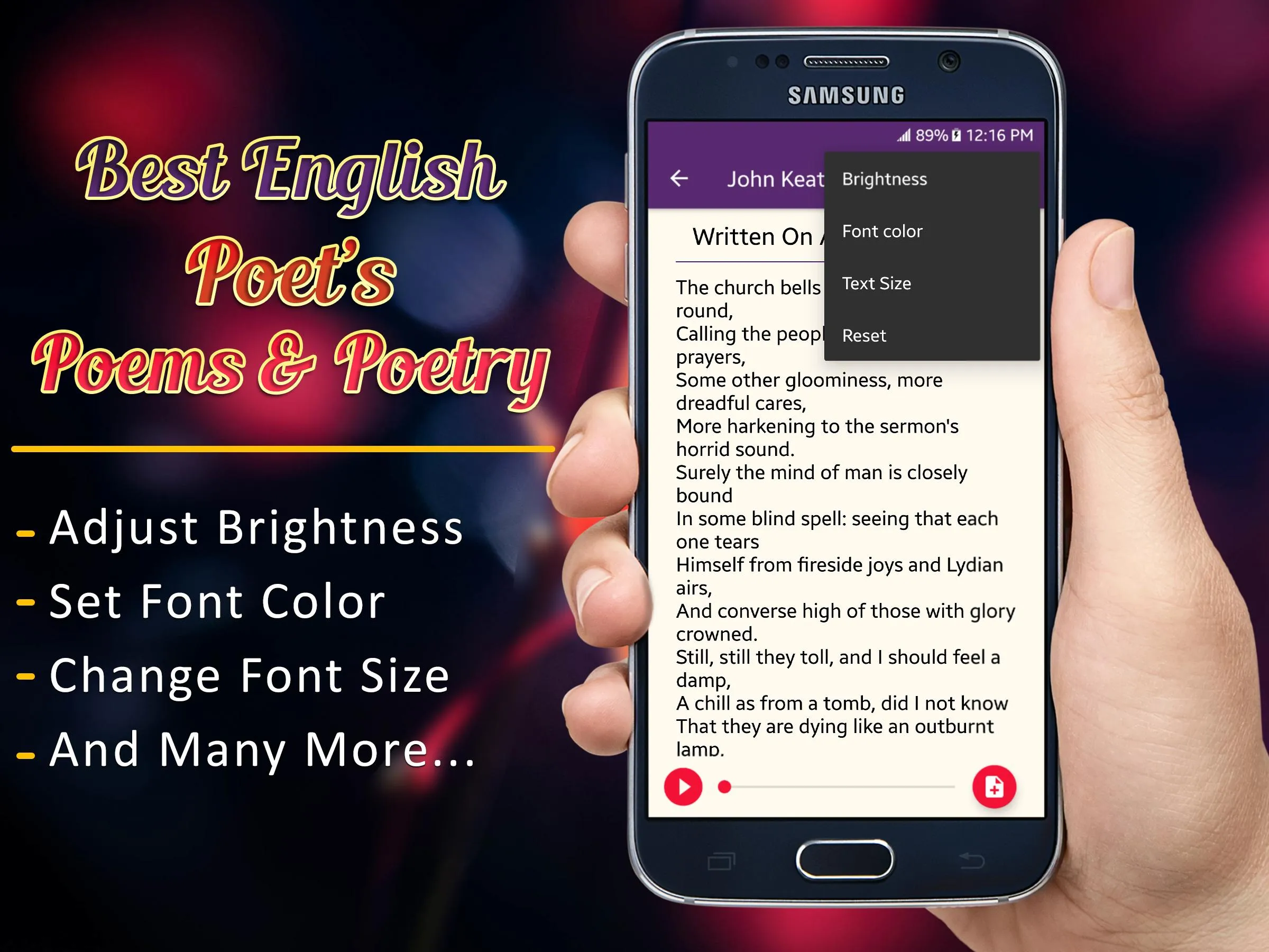 English Poems & Poetry | Indus Appstore | Screenshot