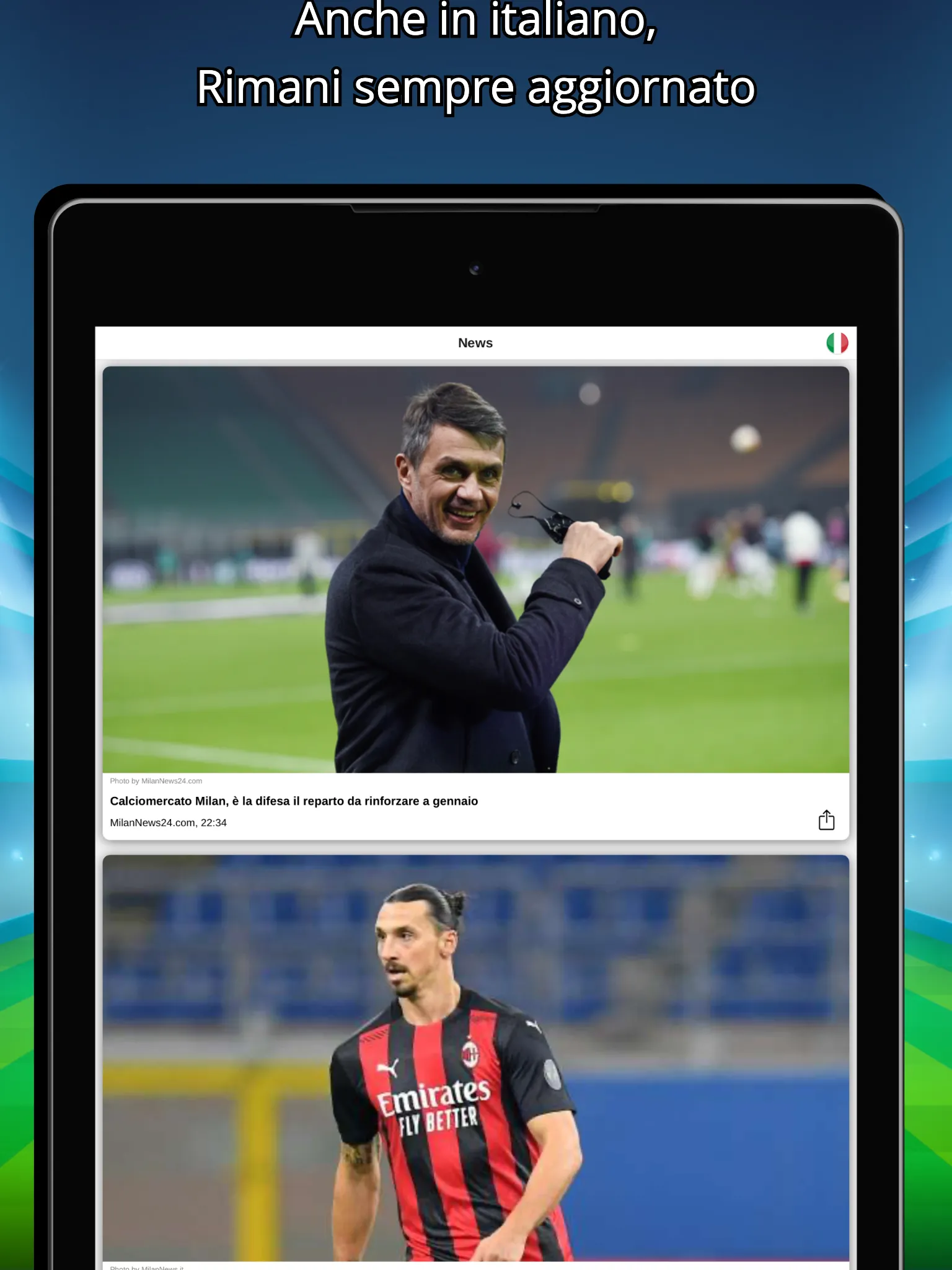 Soccer News For Rossoneri - La | Indus Appstore | Screenshot