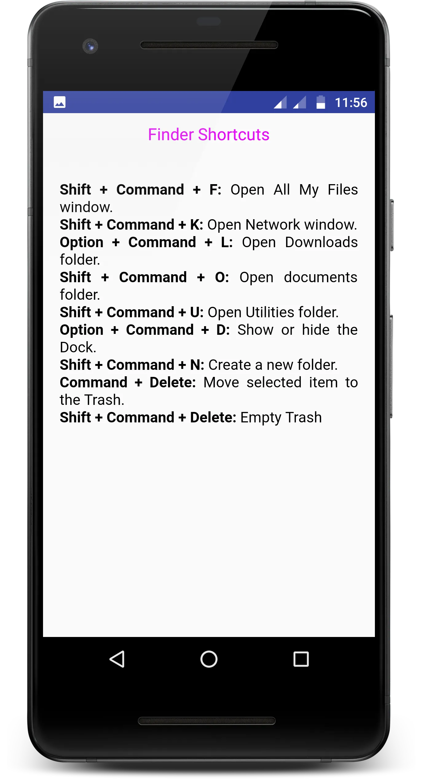 Computer Shortcut Keys | Indus Appstore | Screenshot