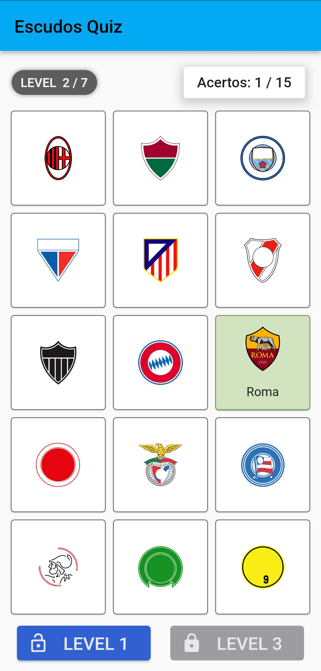 Escudos Quiz - Adivinhe o time | Indus Appstore | Screenshot