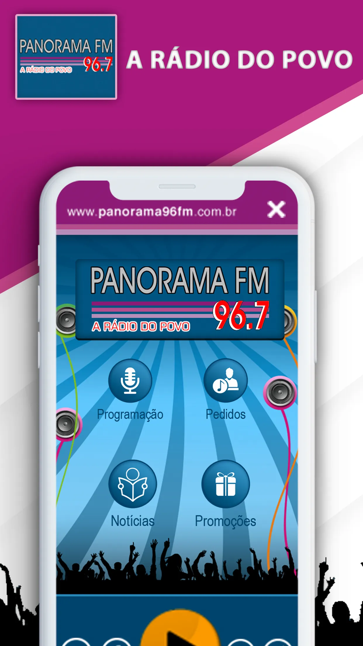 Rádio Panorama 96,7 FM | Indus Appstore | Screenshot