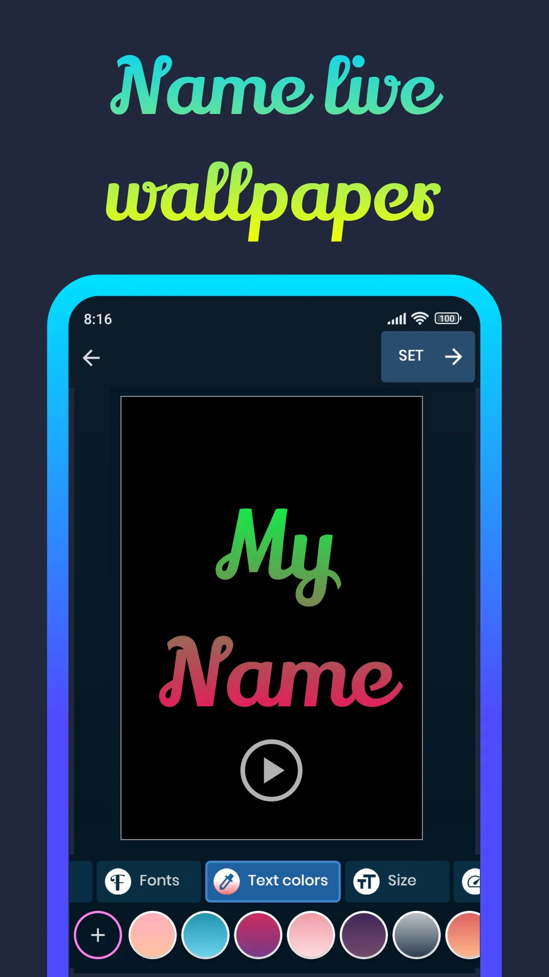 Name wallpaper maker in style | Indus Appstore | Screenshot