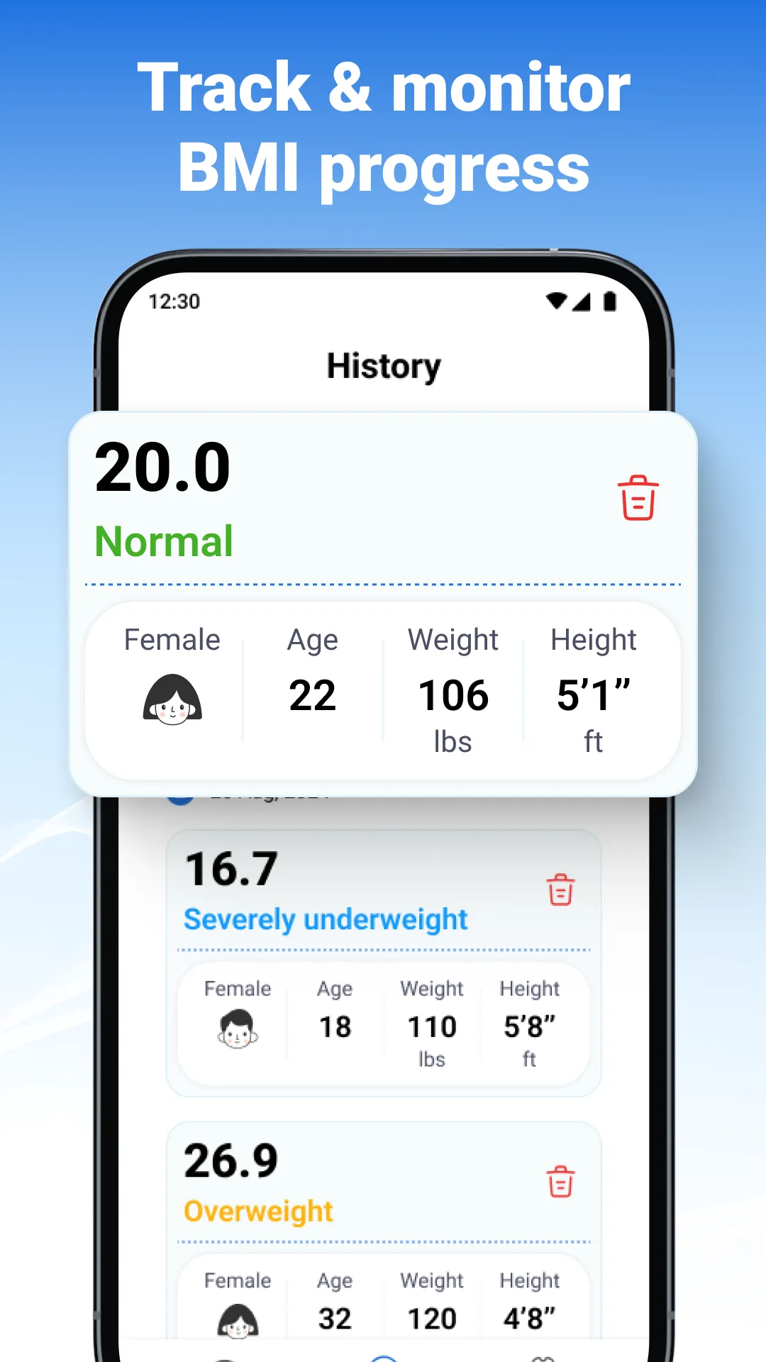 BMI Calculator - Ideal Weight | Indus Appstore | Screenshot