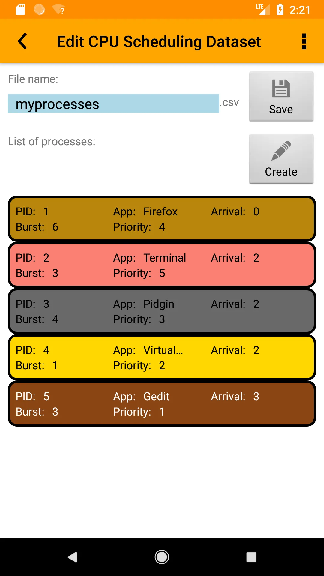 OS Algorithm Simulator | Indus Appstore | Screenshot