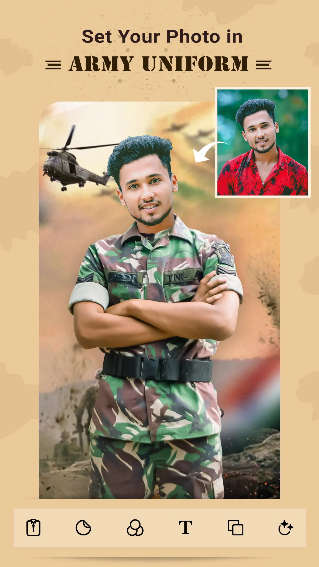 Army Photo Suit - Photo Editor | Indus Appstore | Screenshot