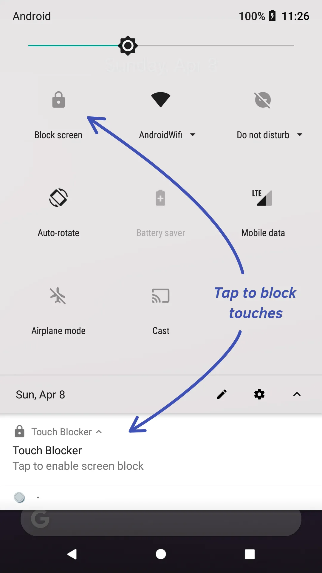 Touch Blocker - Block touches | Indus Appstore | Screenshot