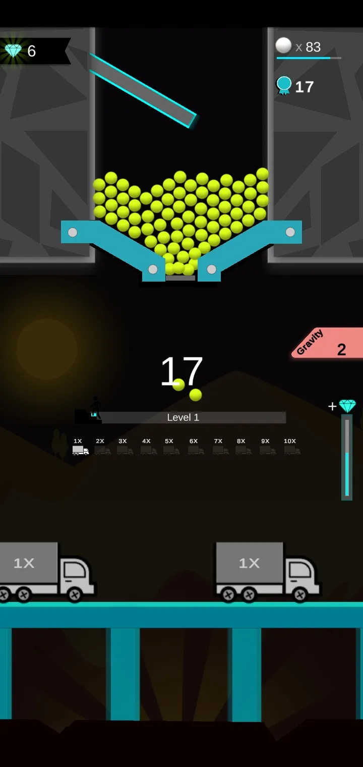 100 Sand Balls Falling | Indus Appstore | Screenshot