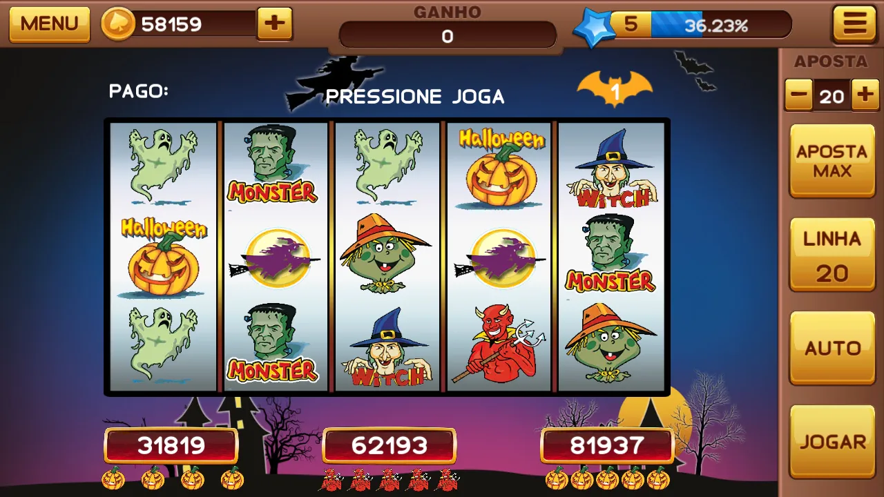 Halloween Caça Niquel e Bingo | Indus Appstore | Screenshot