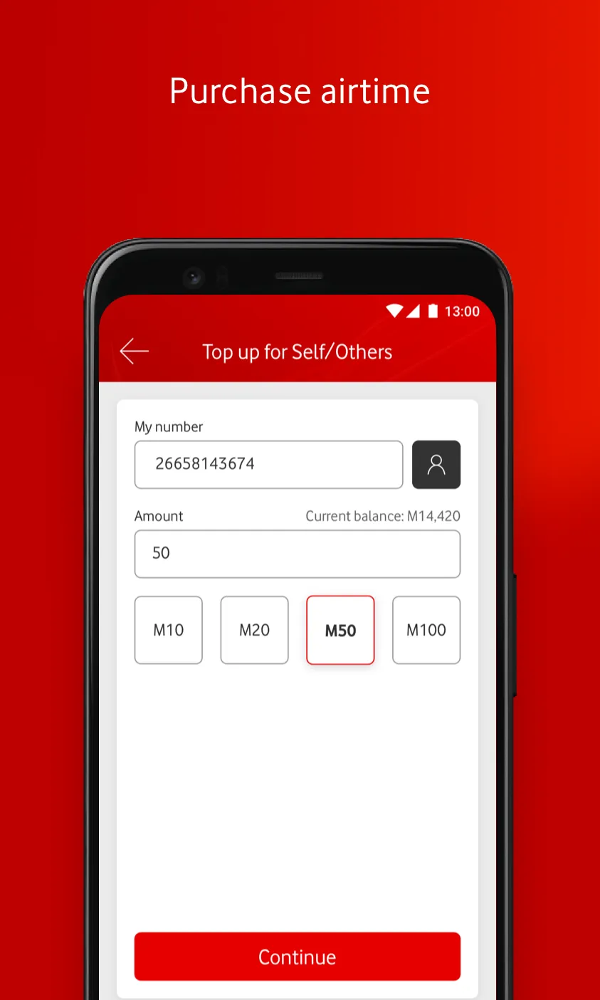 My M-Pesa Lesotho | Indus Appstore | Screenshot
