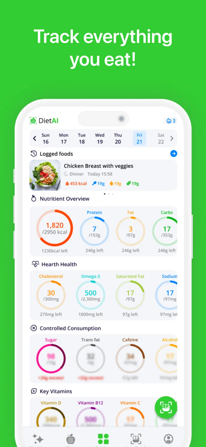 Calorie Counter・Planner・DietAI | Indus Appstore | Screenshot