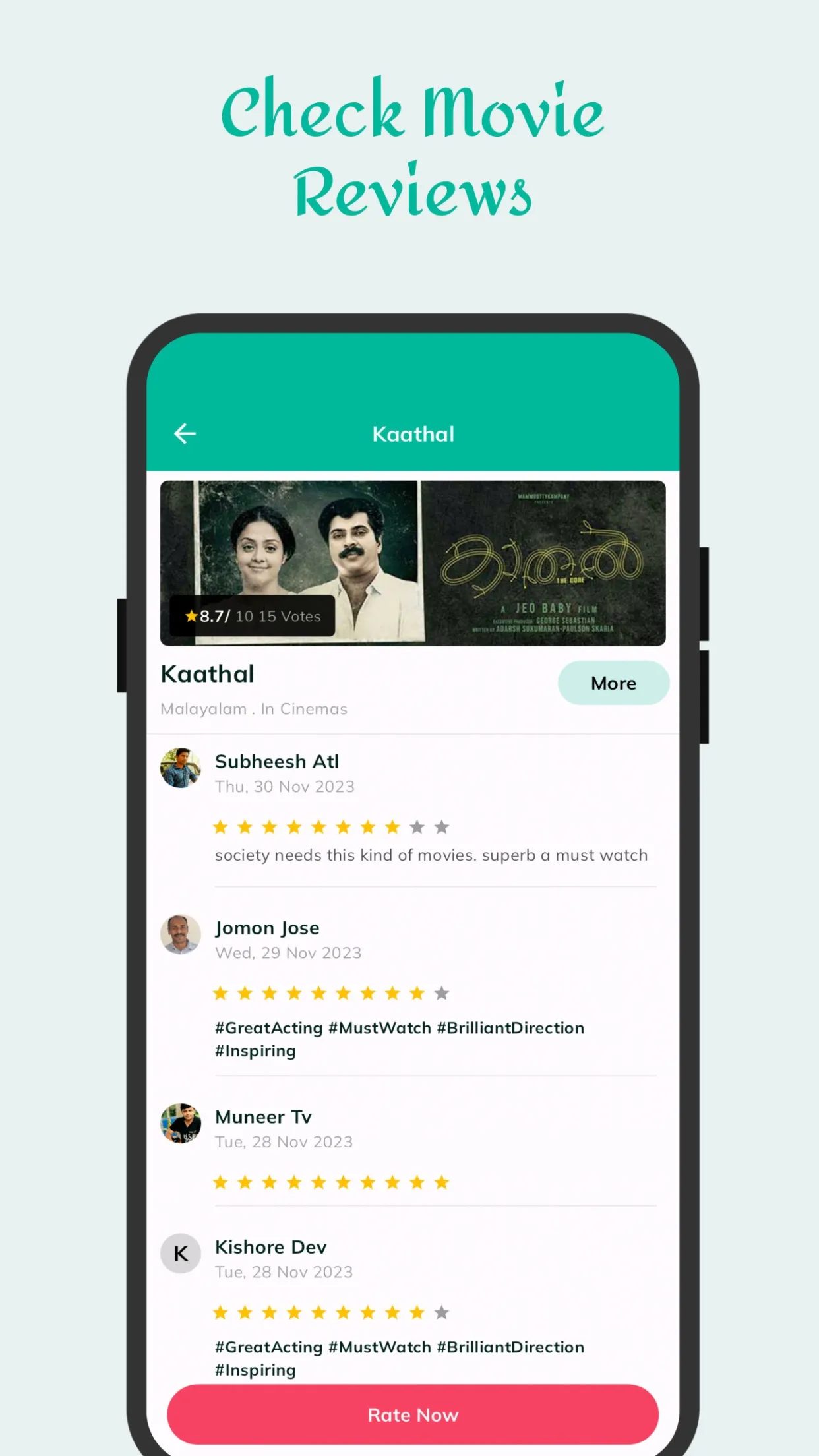 MyMovieReview- Movies& Reviews | Indus Appstore | Screenshot