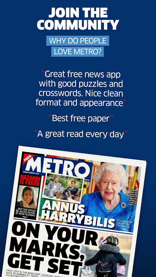 UK News App | Daily Newspaper & Puzzles | Metro | Indus Appstore | Screenshot