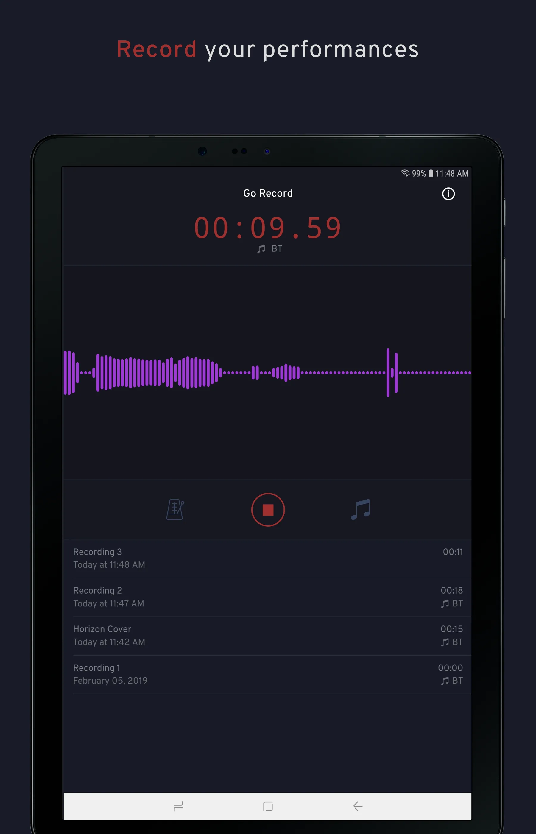 Go Record | Indus Appstore | Screenshot