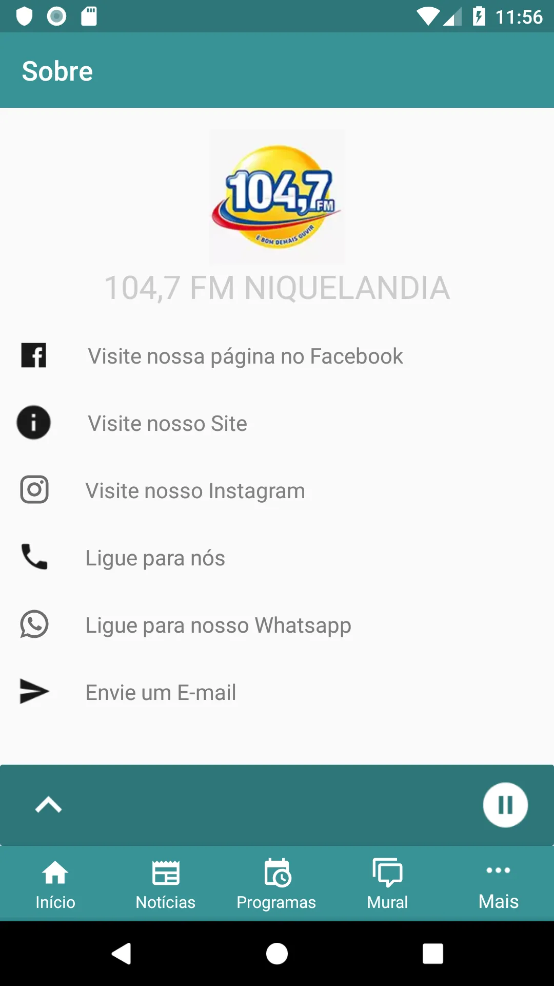 104.7 FM Niquelândia | Indus Appstore | Screenshot