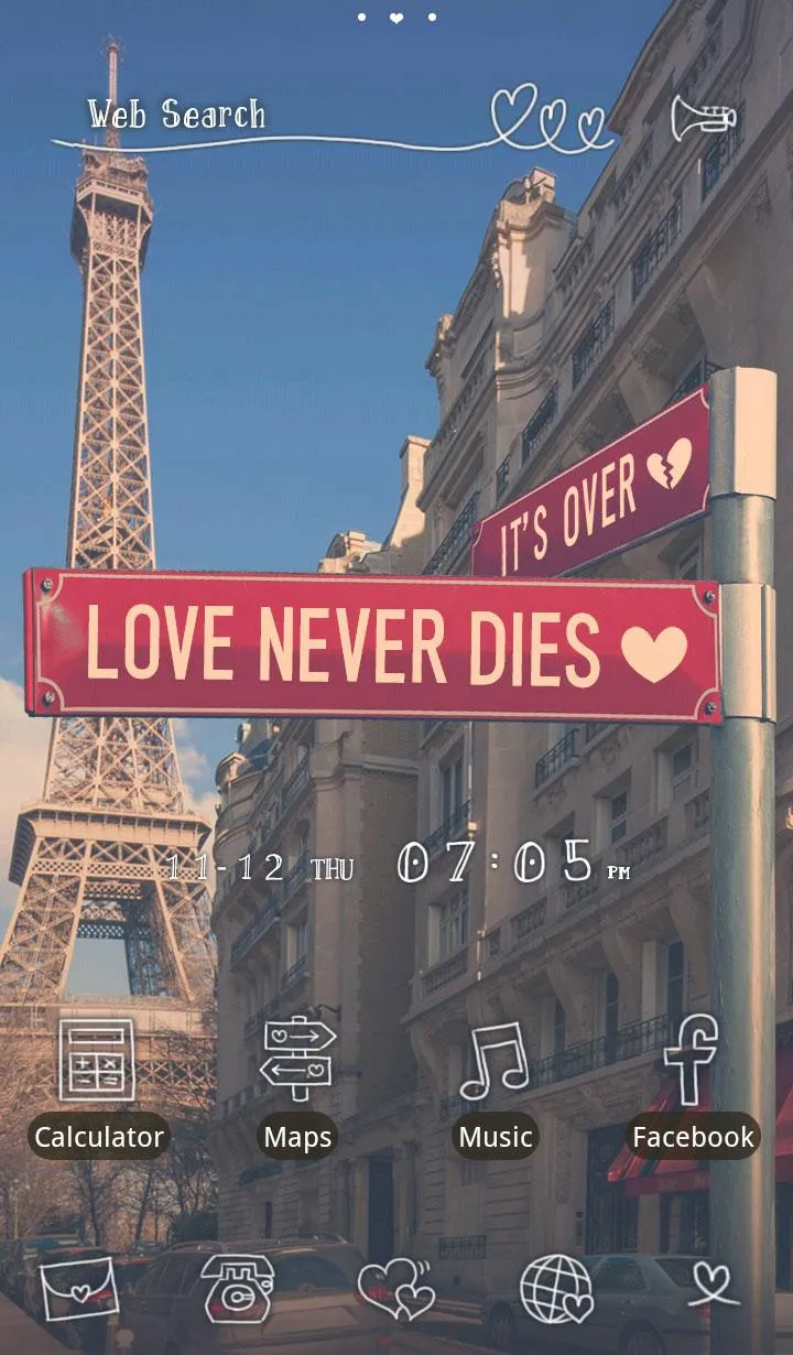 Paris wallpaper Signs of Love | Indus Appstore | Screenshot