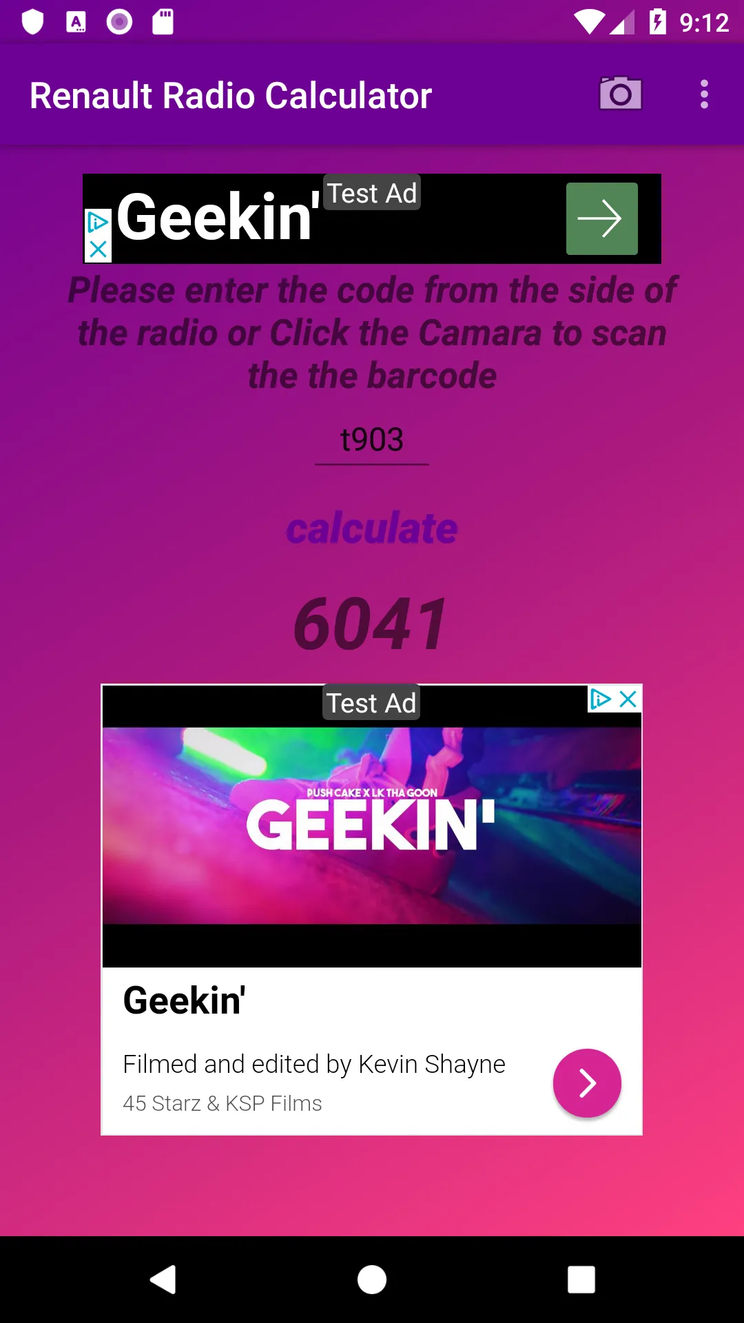 Renault Radio Code Calculator | Indus Appstore | Screenshot