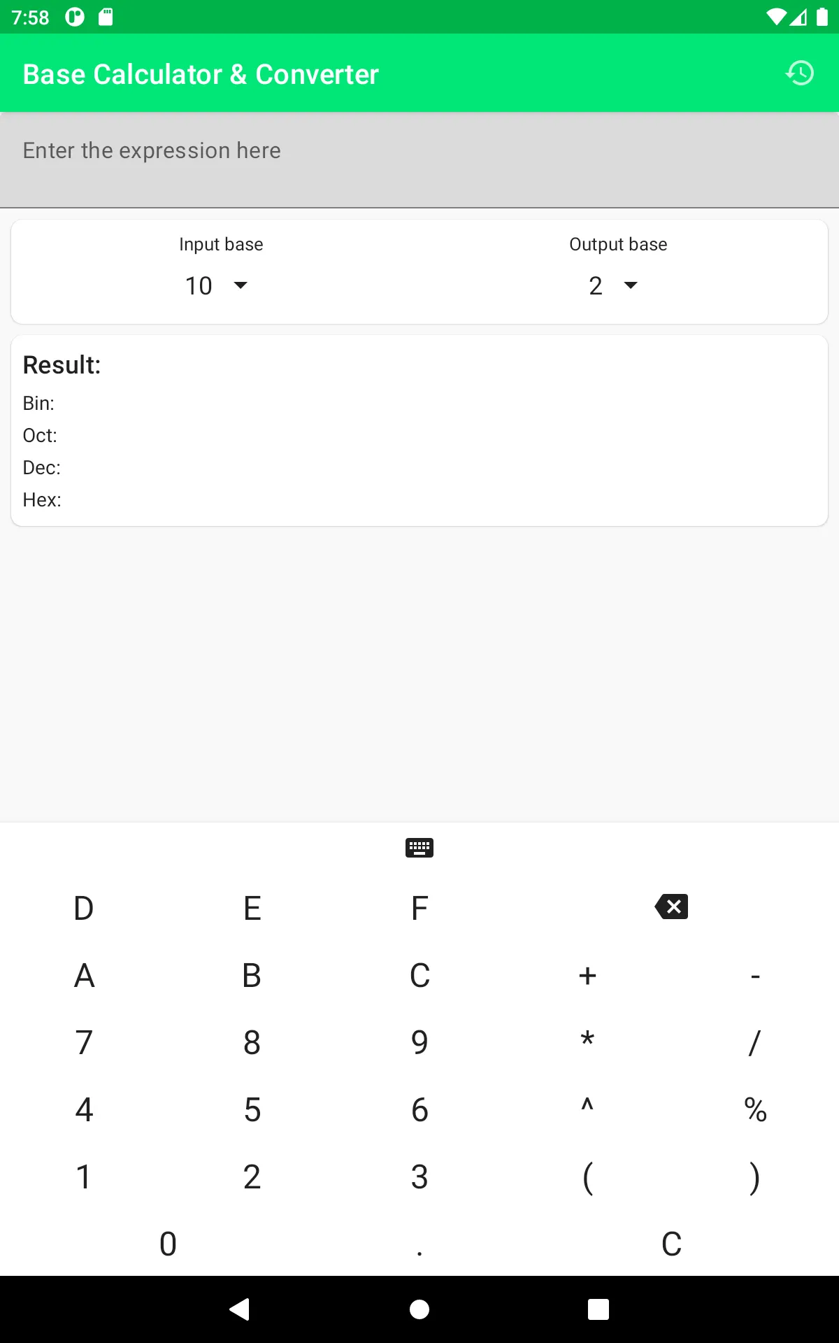 Base Calculator and Converter | Indus Appstore | Screenshot