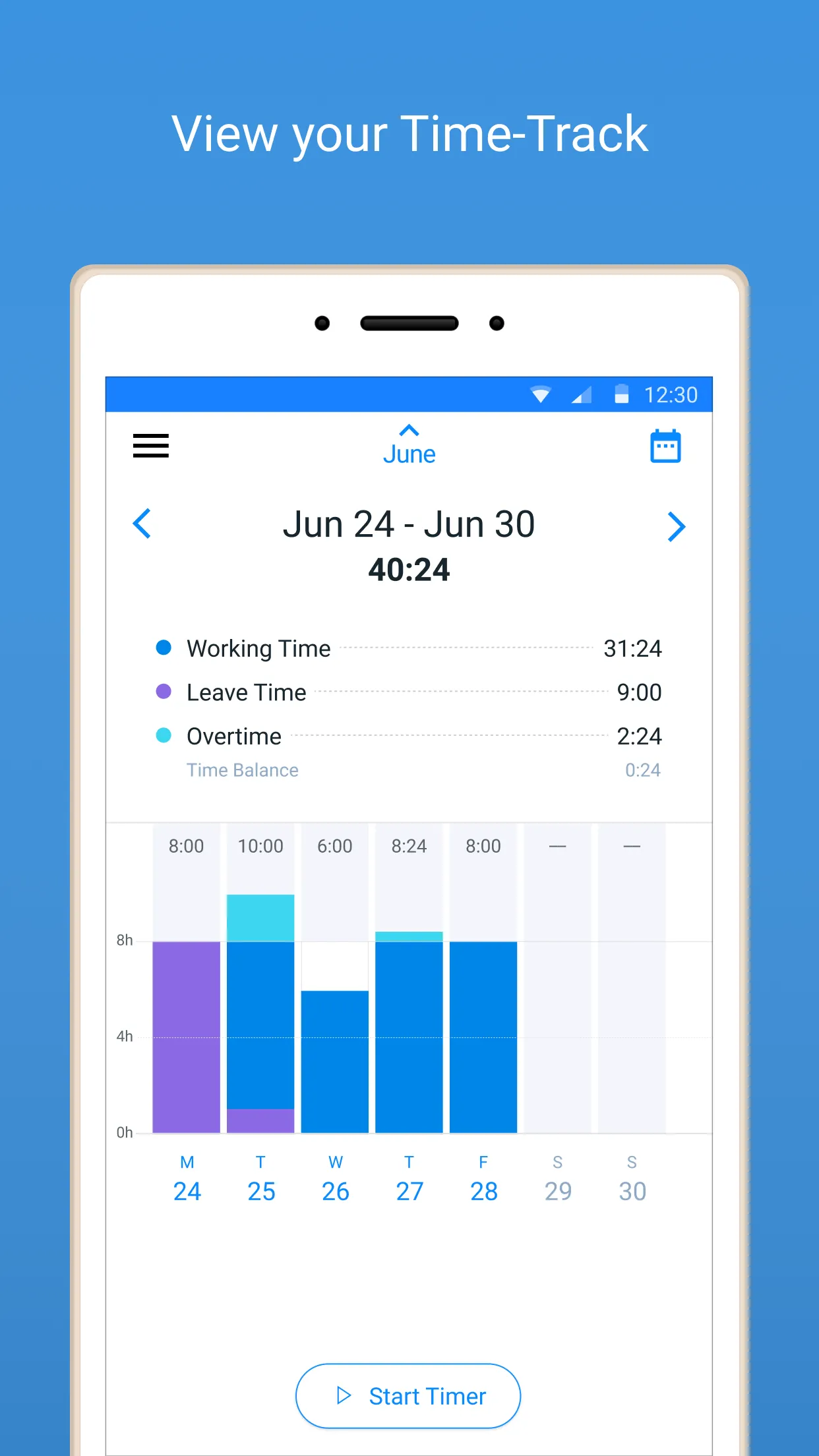 actiTIME Mobile Timesheet | Indus Appstore | Screenshot