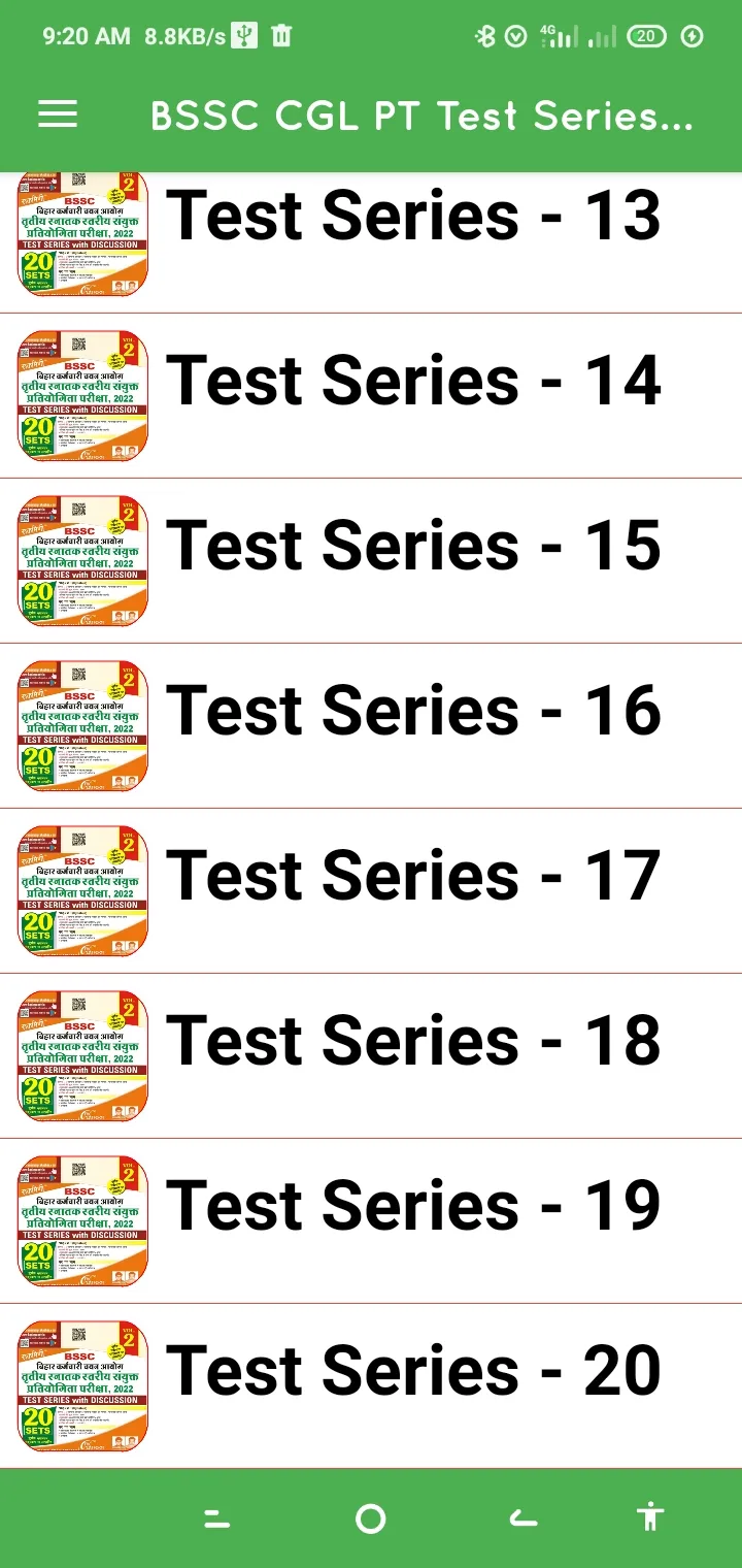 BSSC CGL Test Series Volume 2 | Indus Appstore | Screenshot