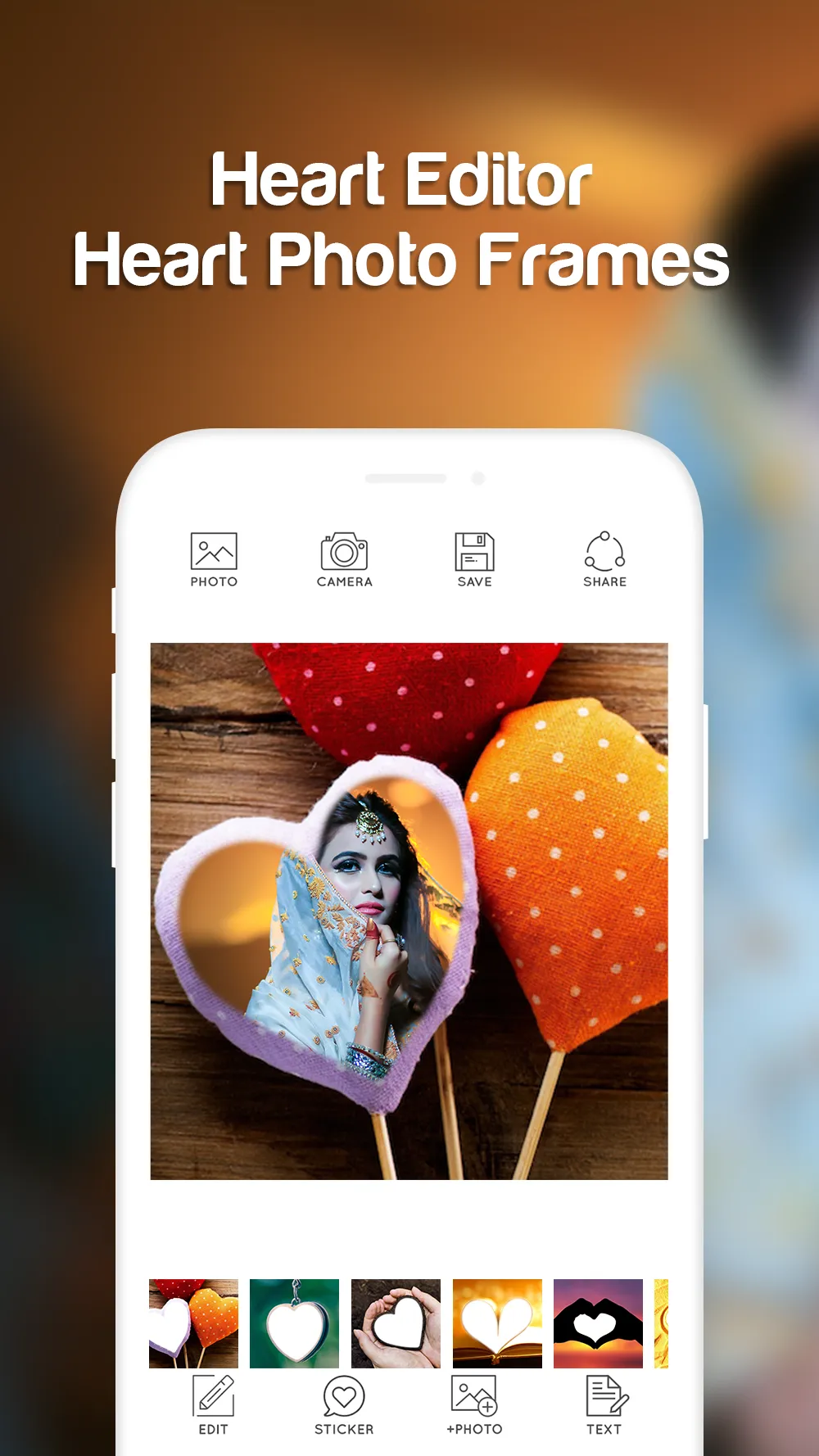 Heart Photo Frames | Indus Appstore | Screenshot