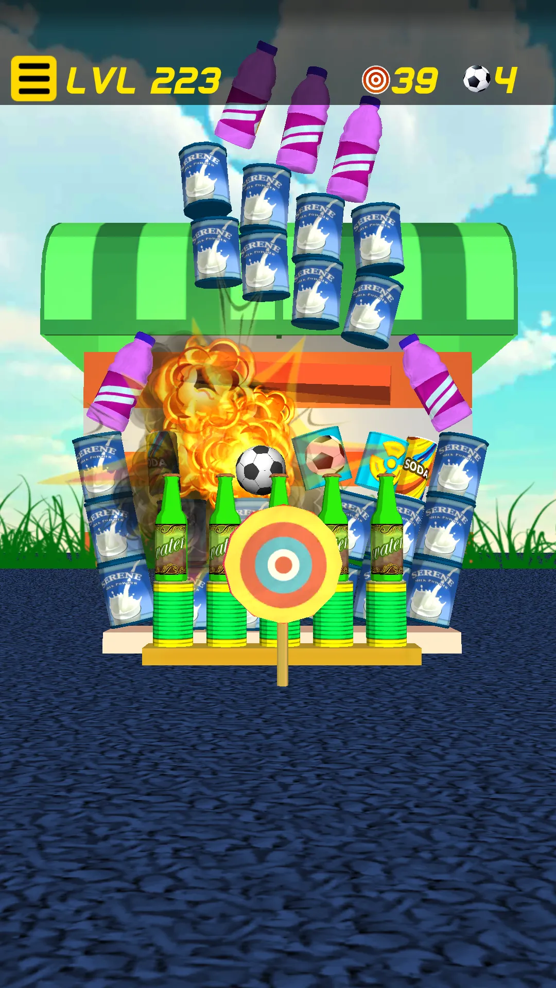 Soccer Knockdown: Ball & Cans | Indus Appstore | Screenshot