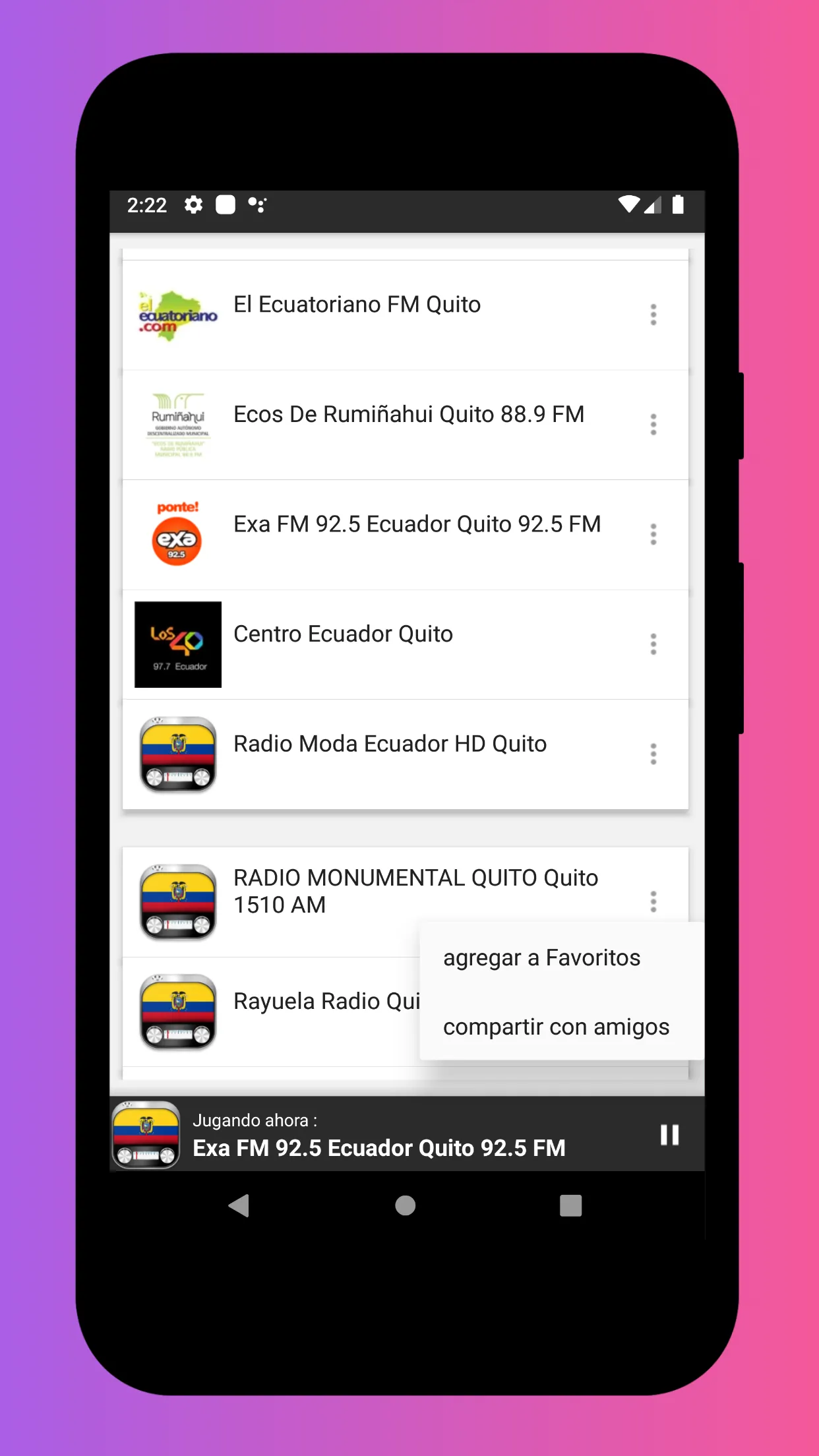 Radio Ecuador - Internet Radio | Indus Appstore | Screenshot