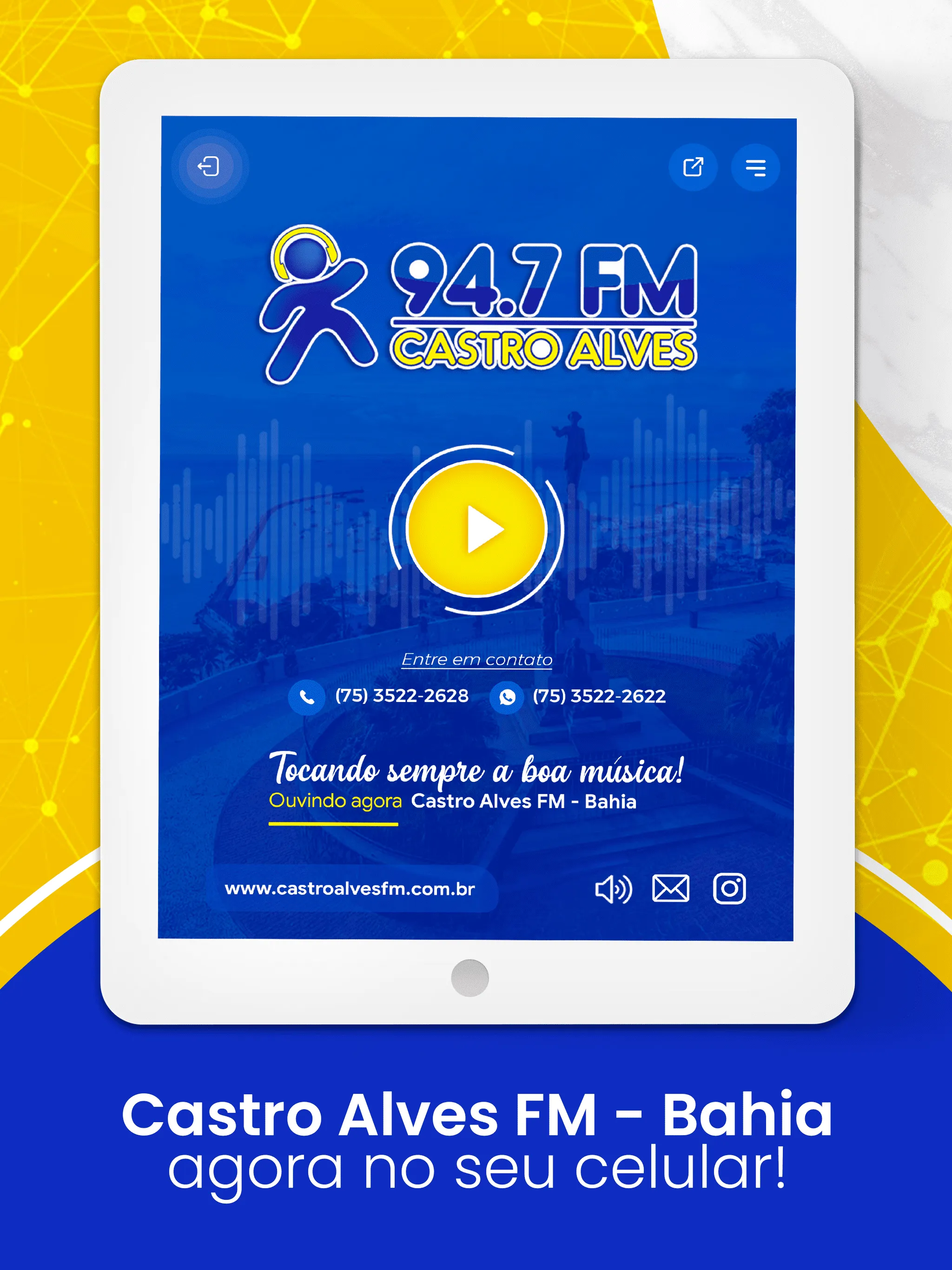 Rádio Castro Alves 94,7 FM | Indus Appstore | Screenshot