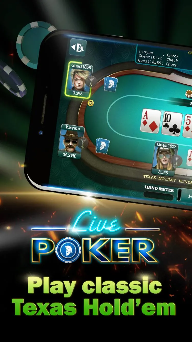 Live Poker Tables–Texas holdem | Indus Appstore | Screenshot